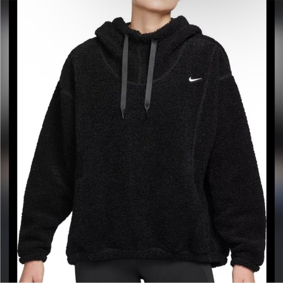 Nike Black Oversized Fleece Hoodie - Picture 3 of 7